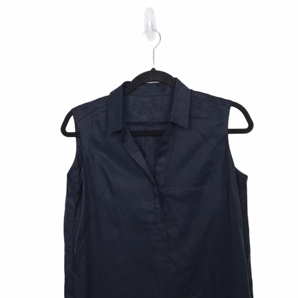 Spick and Span Noble 100% Linen Sleeveless Dress - Picture 3 of 9